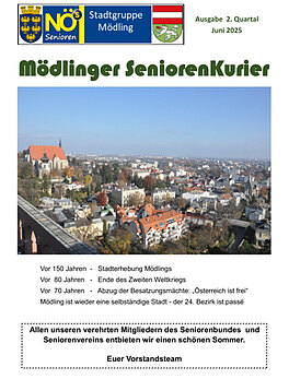 Mödlinger Seniorenkurier 07/2025 ansehen Mödlinger Seniorenkurier 07/2025